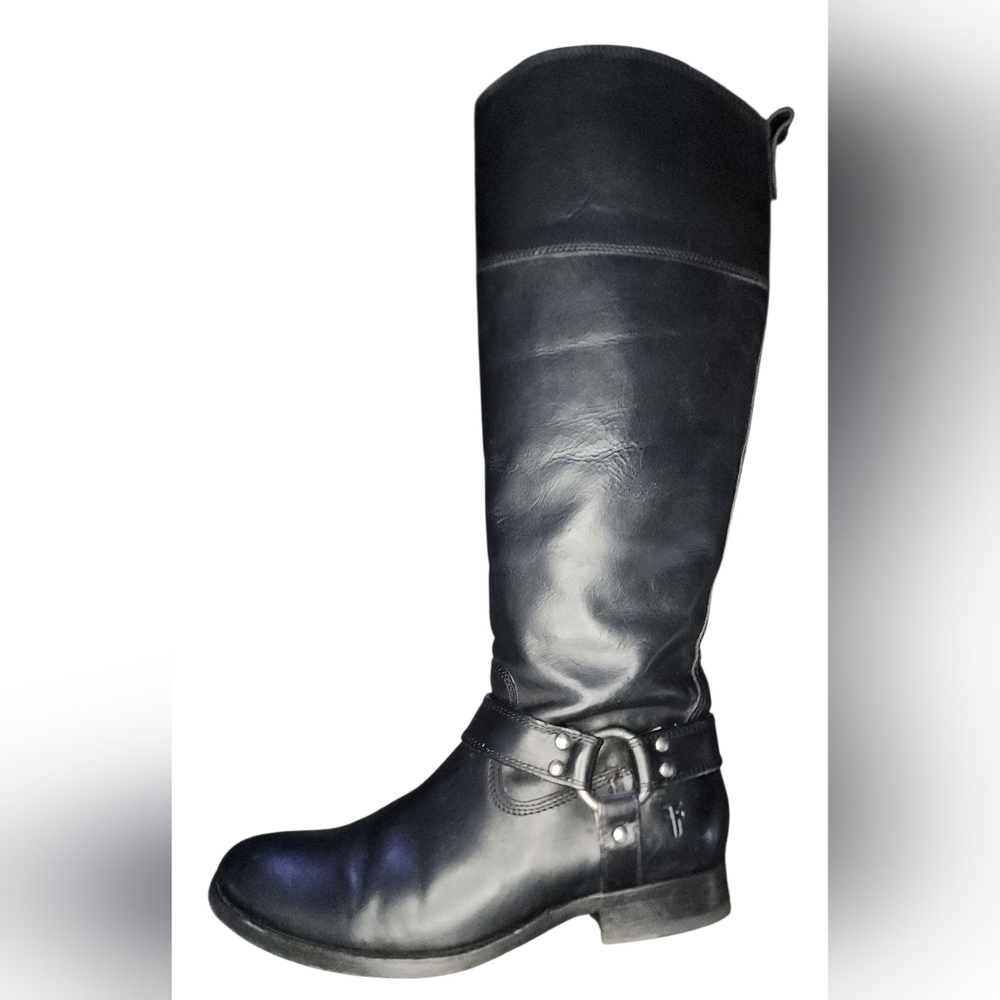 Frye Melissa Harness Boots, Womens 7 Extended Calf - Picture 5 of 15